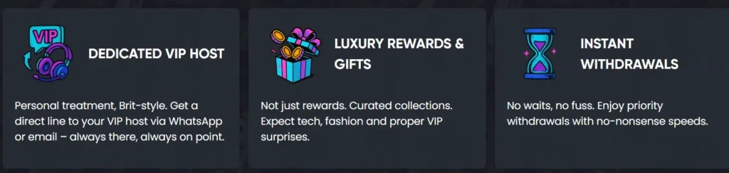 Britsino VIP Privileges