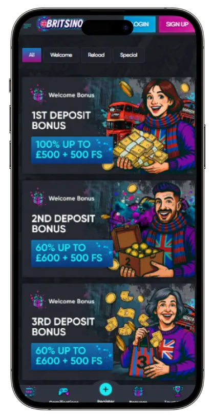 Britsino mobile app